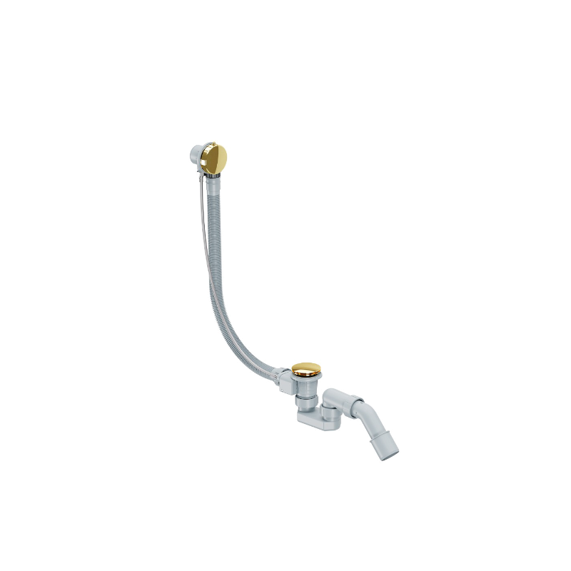 Simple 2.0 syfon wannowy automatyczny 80 cm, złoty połysk