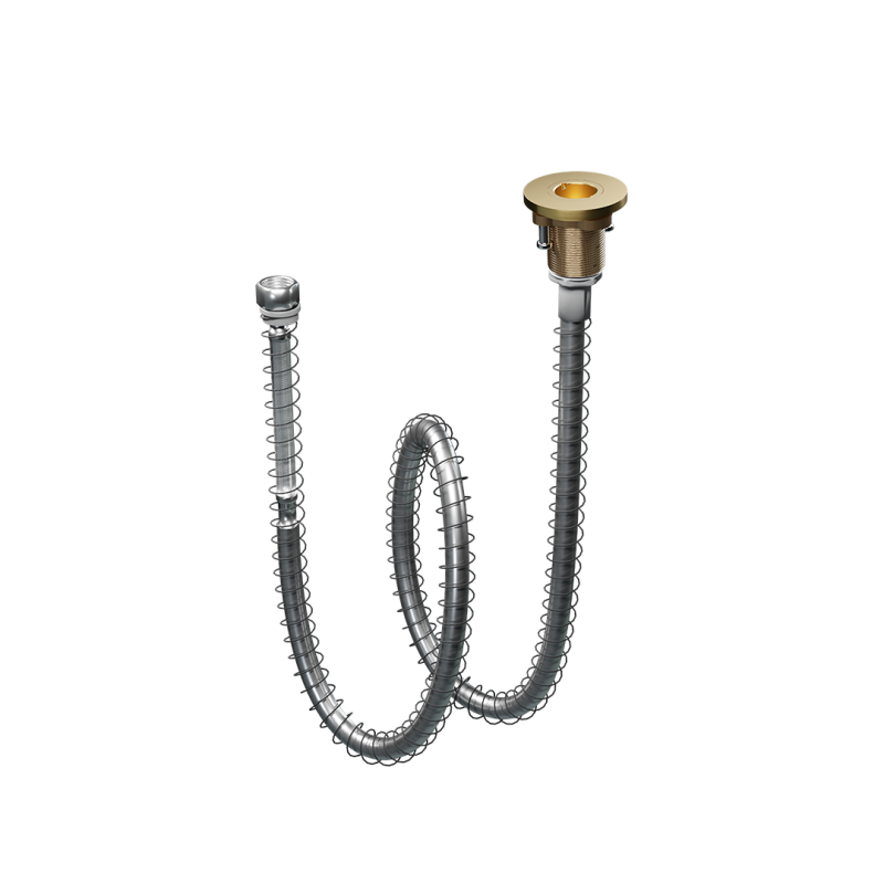 Dry Box zestaw wannowy okrągły, złoty połysk