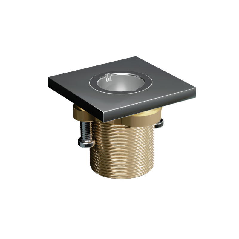 Dry Box zestaw wannowy, kwadratowy chrom