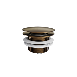 Korek klik-klak do wanien wolnostojących czyszczony od góry, miedziany szczotkowany