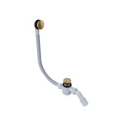 Moli syfon wannowy czyszczony od góry rozmiar do każdej wanny, miedziany szczotkowany