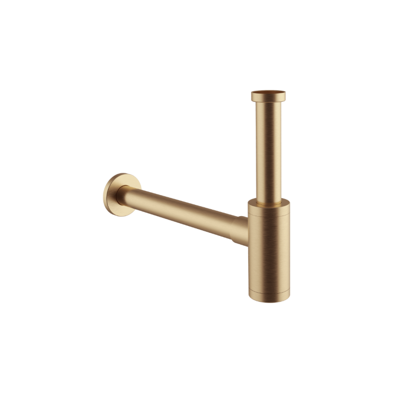 D54 syfon umywalkowy, stal nierdzewna miedziany szczotkowany