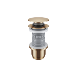 Korek klik-klak umywalkowo-bidetowy, miedziany szczotkowany