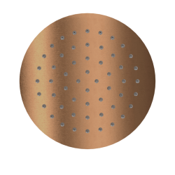 Głowica prysznicowa 25 cm okrągła slim, miedziany szczotkowany