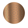 Głowica prysznicowa 25 cm okrągła slim, miedziany szczotkowany