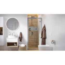 Ramię prysznicowe ścienne 40 cm okrągłe, miedziany szczotkowany