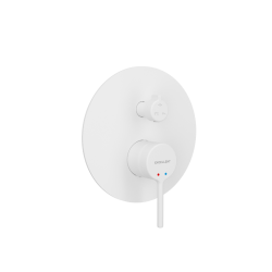 PI bateria prysznicowo-wannowa podtynkowa 3 funkcyjna, biały mat