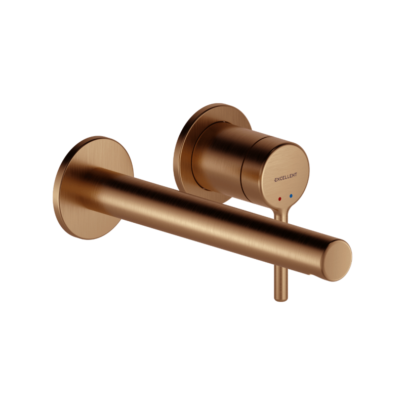 PI bateria umywalkowa podtynkowa komplet , miedziany szczotkowany