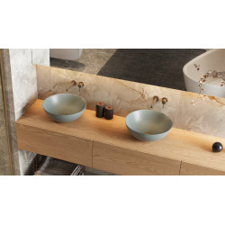 PI bateria umywalkowa podtynkowa komplet , miedziany szczotkowany