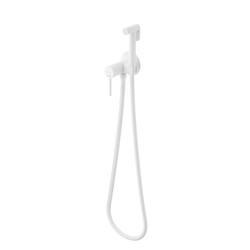 PI bateria bidetowa bidetta ze słuchawką prysznicową, biały mat