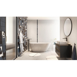 Clever 2.1 bateria wannowa wolnostojąca, czarny soft