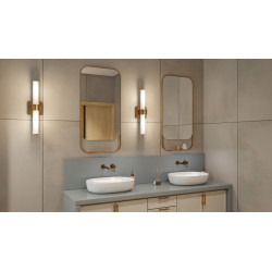 Mila lustro łazienkowe 100x50 cm z półką czarny mat