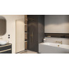 Vidoq walk-in ścianka prysznicowa prosta 90x200 cm, powłoka Clean Control, złoty szczotkowany