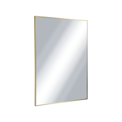 Kuadro lustro łazienkowe 80x60 cm prostokątne, złoty szczotkowany