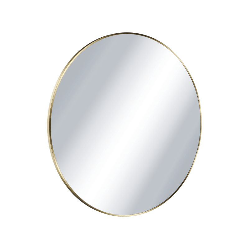 Virro lustro łazienkowe 80 cm okrągłe, złoty szczotkowany