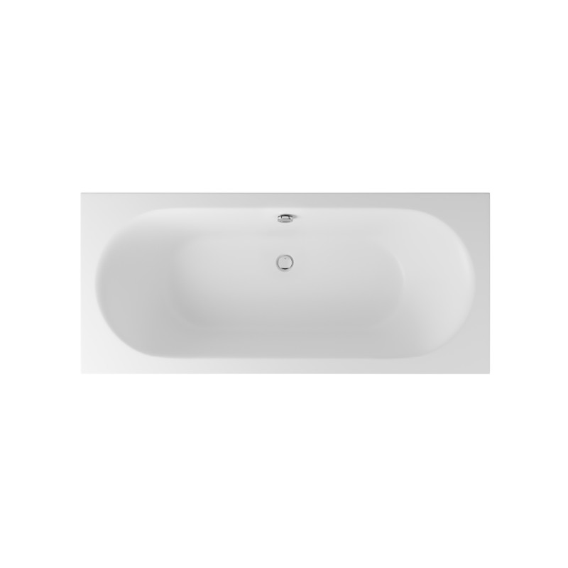Elegancka wanna prostokątna Oceana Slim 170x75 cm, biały mat - luksus dla Twojej łazienki!
