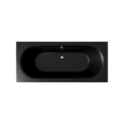 Oceana Slim wanna prostokątna 180X80 cm czarny mat