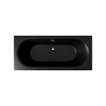 Excellent Oceana Slim wanna prostokątna 180X80 cm czarny mat nan