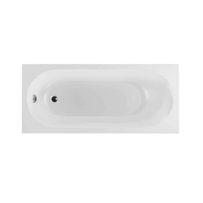 Oceana Slim Mono wanna prostokątna 170X75 cm biały połysk