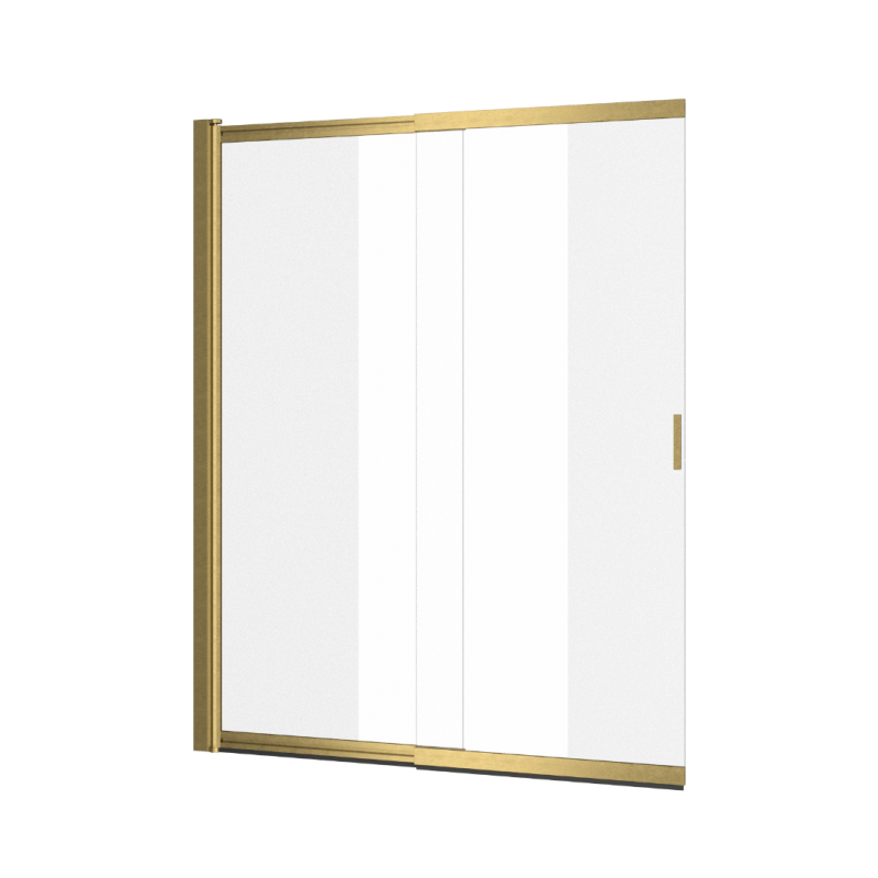 Liner parawan nawannowy 110x140 cm rozsuwany 2-częściowy lewy / prawy, złoty szczotkowany