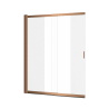 Liner parawan nawannowy 110x140 cm rozsuwany 2-częściowy lewy / prawy, miedziany szczotkowany