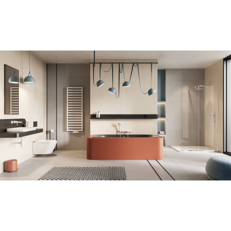 Brego grzejnik łazienkowy 139x50 cm, biały mat