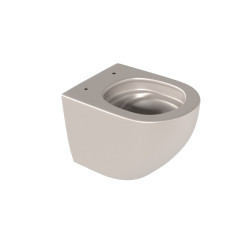 Luqa miska WC 48 cm wisząca bezrantowa, z system spłukiwania Spin 360, cappucino mat