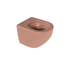 Luqa miska WC 48 cm wisząca bezrantowa, z system spłukiwania Spin 360, terracotta mat