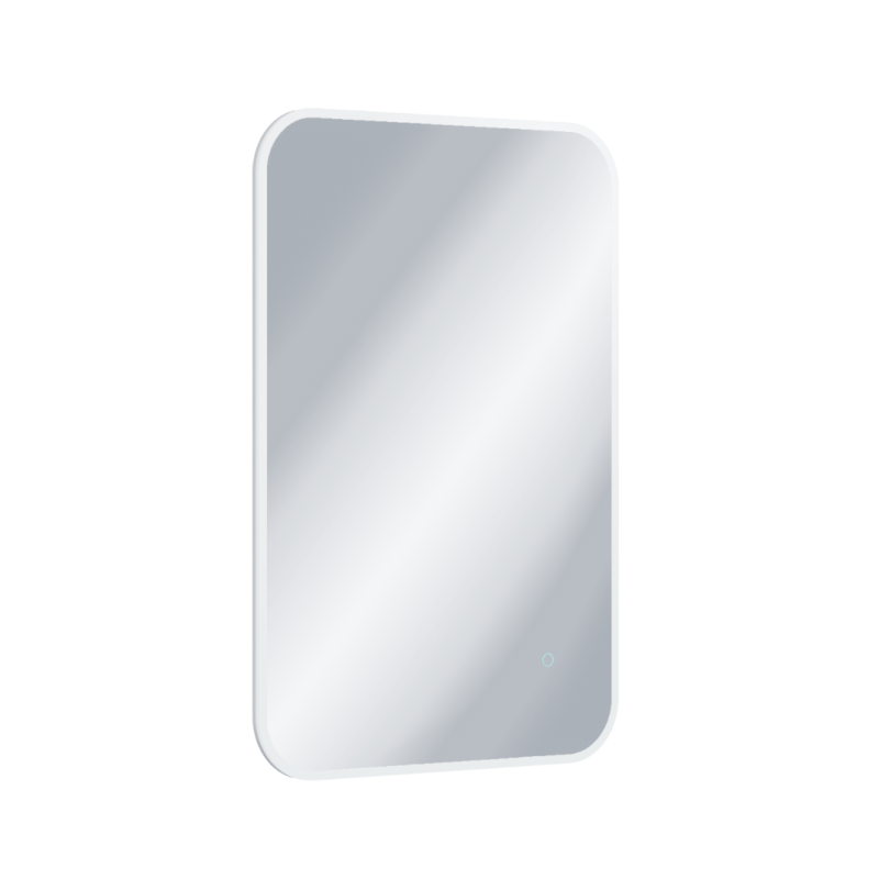 Lumiro lustro łazienkowe 100x70 cm prostokątne, oświetlenie LED mata grzewcza, rama akrylowa