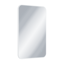 Lumiro lustro łazienkowe 120x80 cm prostokątne, oświetlenie LED mata grzewcza, rama akrylowa