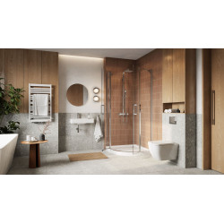 Ness umywalka wisząca/nablatowa 60x31 cm prostokątna z otworem na baterię,biały połysk