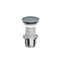 Design Korek klik-klak umywalkowo bidetowy, korpus chrom, pokrywa ceramiczna mint blue mat