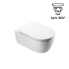 Doto D 54 Spin 360 miska WC 54 cm wisząca, bezrantowa z deską wolnoopadającą, biały połysk