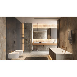 Doto D 54 Spin 360 miska WC 54 cm wisząca, bezrantowa z deską wolnoopadającą, biały połysk