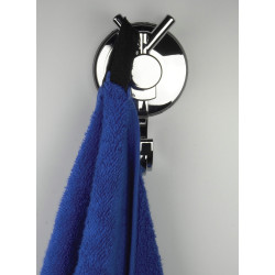 Stylowy Wieszak na Ścianę z Przyssawką - Chromowany Błysk dla Twojej Łazienki