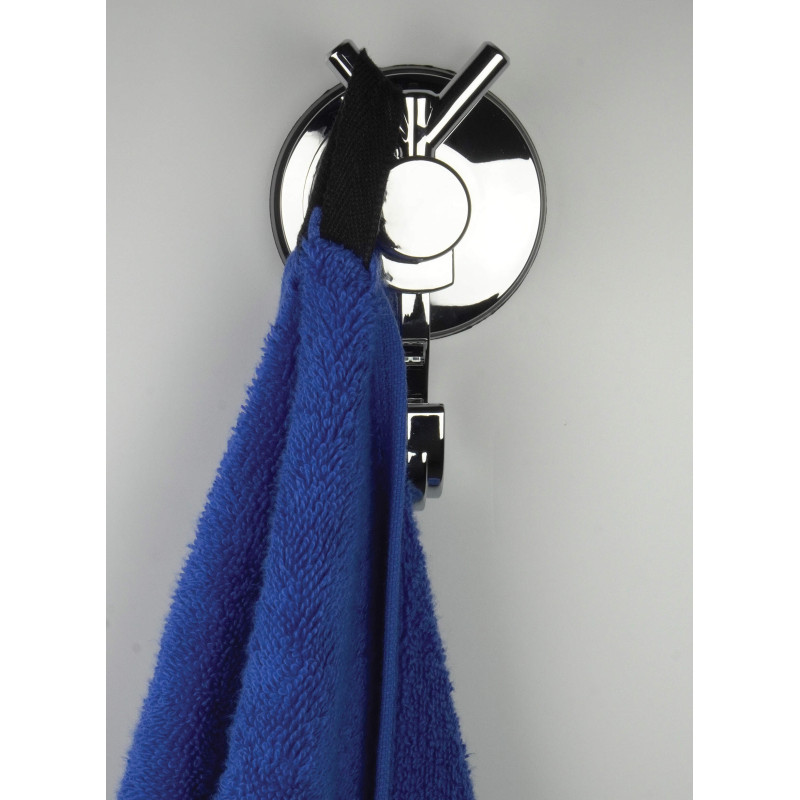 Stylowy Wieszak na Ścianę z Przyssawką - Chromowany Błysk dla Twojej Łazienki