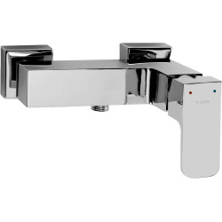 Chromowana Bateria Prysznicowa Mosiężna z Mieszaczem – Ścienna Elegancja dla Twojej Łazienki