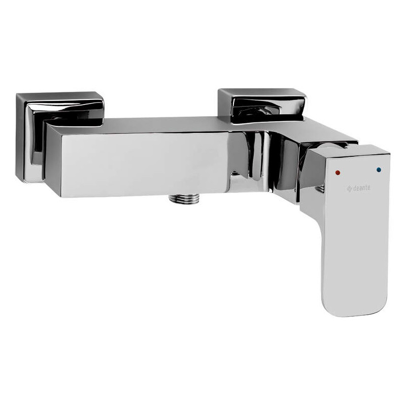 Chromowana Bateria Prysznicowa Mosiężna z Mieszaczem – Ścienna Elegancja dla Twojej Łazienki