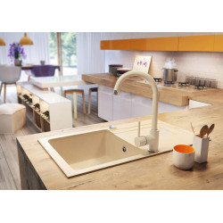 Bateria kuchenna ZENITH - elegancja i funkcjonalność w piaskowym wykończeniu z mosiądzu