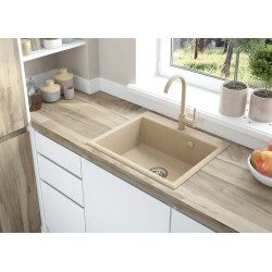 Bateria kuchenna ZENITH - elegancja i funkcjonalność w piaskowym wykończeniu z mosiądzu