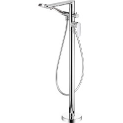 Elegancka Bateria Wolnostojąca z Prysznicem - Chromowany Design i Wyjątkowa Funkcjonalność