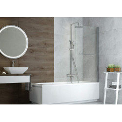 Chromowany Mosiężny Styl: Jednouchwytowa Bateria Łazienkowa Elegance 308 mm