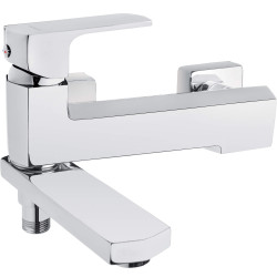 Elegancka Bateria Wannowa Jednouchwytowa z Chromowaną Składaną Wylewką