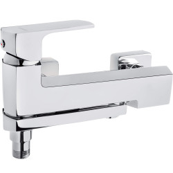 Elegancka Bateria Wannowa Jednouchwytowa z Chromowaną Składaną Wylewką