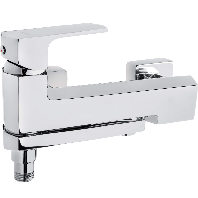 Elegancka Bateria Wannowa Jednouchwytowa z Chromowaną Składaną Wylewką