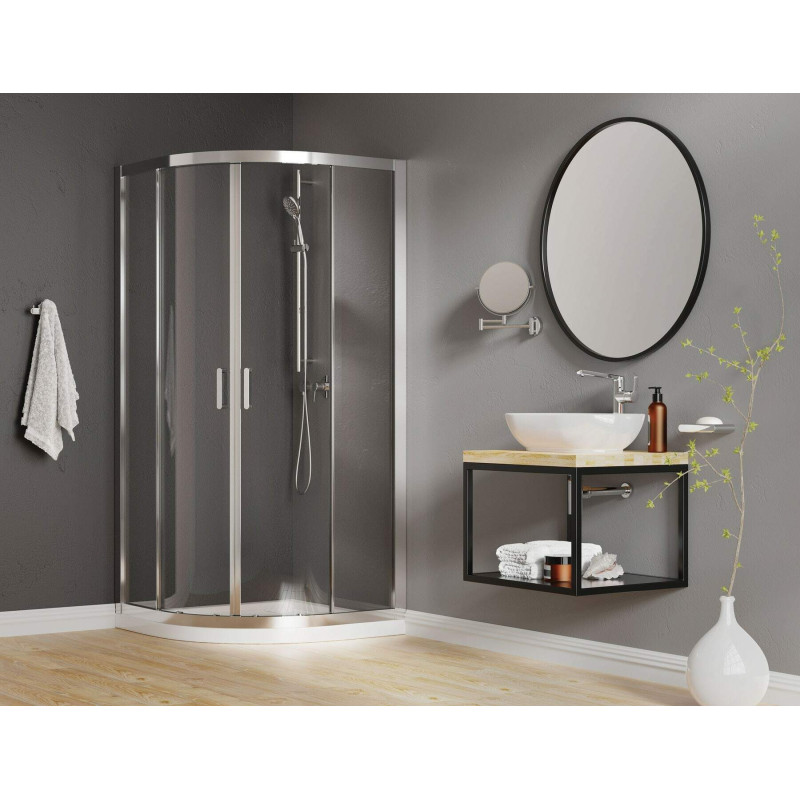 Chromowana Bateria Umywalkowa Premium z Obrotową Wylewką i Korek Click-Clack, 289mm