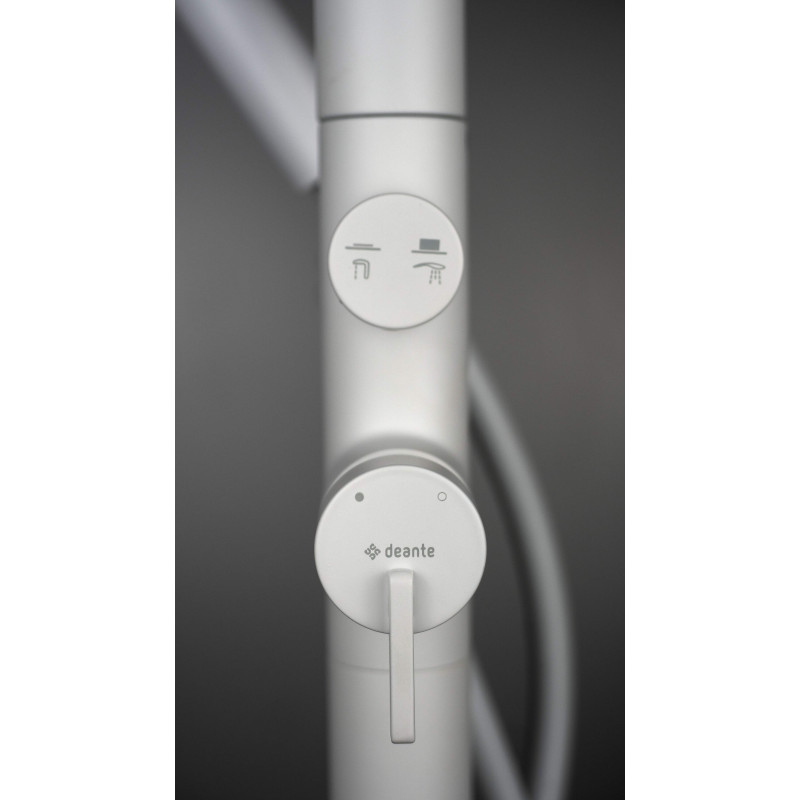 Wolnostojąca bateria wannowa alabaster z zestawem prysznicowym, styl i funkcjonalność w jednym!