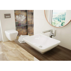 Elegancka Umywalka Ceramiczna Nablatowa 49x39 cm - Styl i Funkcjonalność w Jedynej Formie!