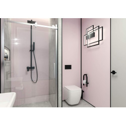 Eleganckie Drzwi Prysznicowe 100 cm - Przesuwne, Chromowane, Szkło Hartowane 8mm