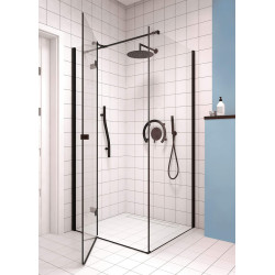 Exklusiva - Elegancka Kabina Prysznicowa 80x100 z Systemem Cichego Zamknięcia i Active Cover